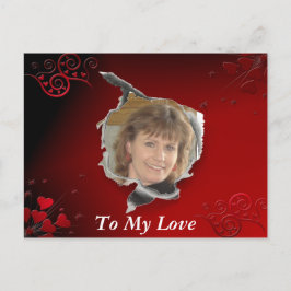 Rotes Herz Postkarte