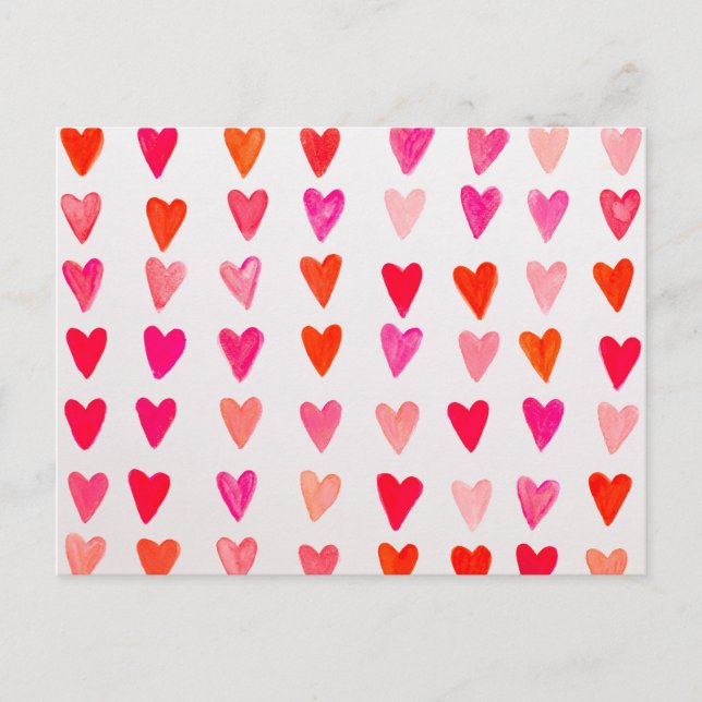 Rotes Herz. Postkarte (Vorderseite)