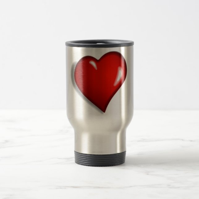 ROTES HERZ REISEBECHER (Mittel)