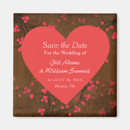 Rotes Herz Save the Date Magnet