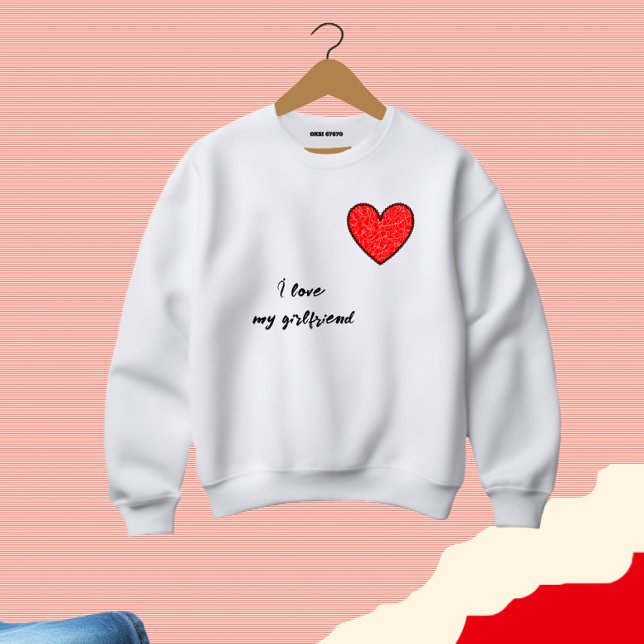 Rotes Herz Sweatshirt (Von Creator hochgeladen)