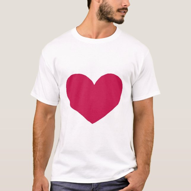 Rotes Herz T-Shirt (Vorderseite)
