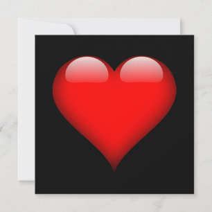 Rotes Herz Trendige Liebe Hochzeit