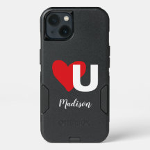 Rotes Herz U Liebe Mit Monogramm Name Valentinstag