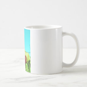 Rotes Herz und Pferd Tasse