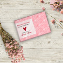 Rotes Herz Valentinstag hausgemachte Handseife