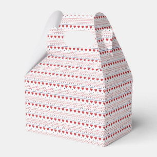 Rotes Herz Valentinstag Liebesmuster Geschenkschachtel