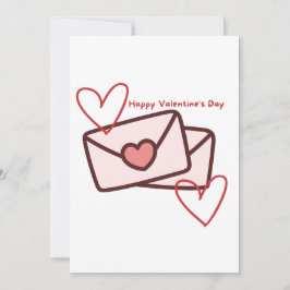 Rotes Herz zum Valentinstag Einladung