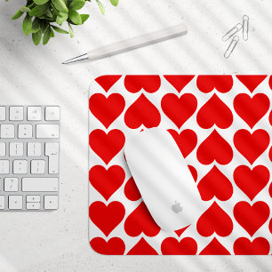 Rotes Herzen Muster, Romantisch, Liebe Mousepad