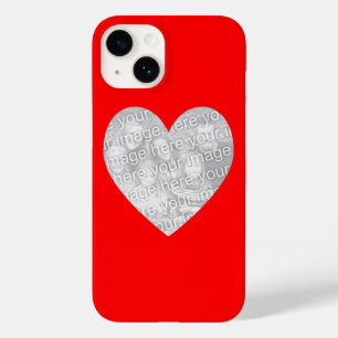 Rotes Herzform-Foto Case-Mate iPhone Hülle