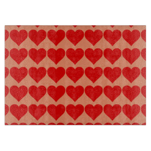 Rotes Herzform-Liebe Klassisch Minimalistisch Schneidebrett