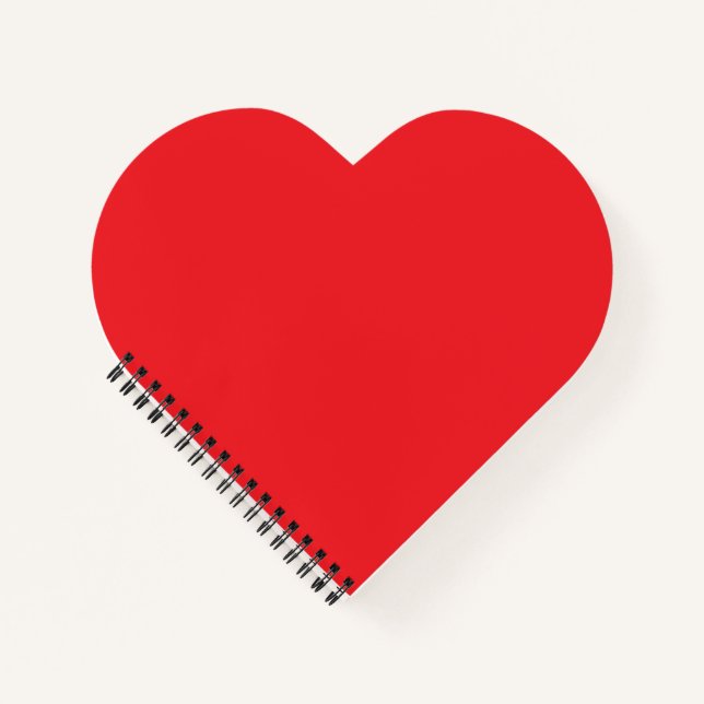 ROTES HERZFÖRMIGES NOTIZBUCH (Vorderseite)