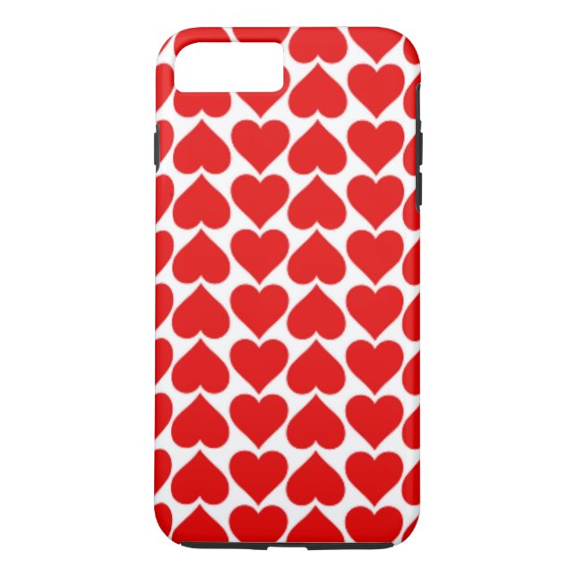 ROTES HERZMUSTER Case-Mate iPhone HÜLLE (Rückseite)