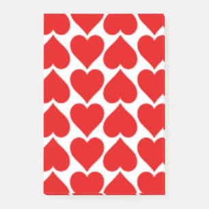 ROTES HERZPATTER POST-IT KLEBEZETTEL