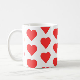 rotes Herzsymbol Kaffeetasse
