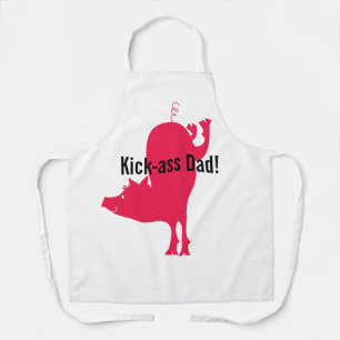 Rotes Hog Barbeque-Schürze Schürze