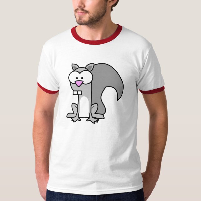Rotes Hülsen-Eichhörnchen-Shirt T-Shirt (Vorderseite)
