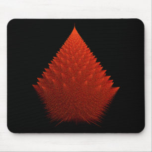 Rotes Incendia-Script-Fraktal Mousepad