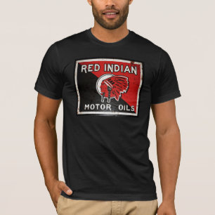 Rotes Indian Motor Oil Vintage Schild. Rostige Ver T-Shirt