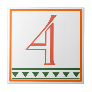 Rotes italienisches Haus Unterschriften Buchstaben Fliese