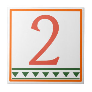 Rotes italienisches Haus Unterschriften Buchstaben Fliese