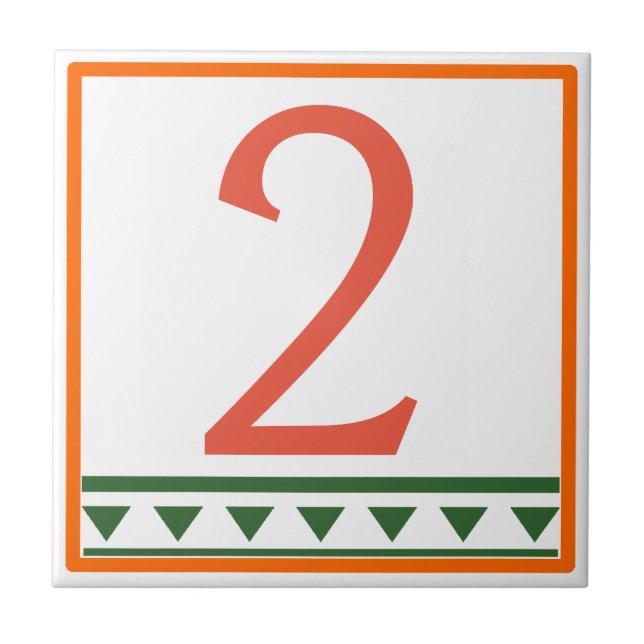 Rotes italienisches Haus Unterschriften Buchstaben Fliese (Vorderseite)