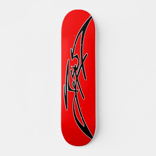 Rotes Jesus-Skateboard Skateboard (Vorne)