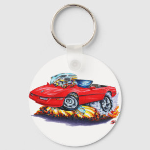 Rotes Kabriolett 1984-93 Korvette Schlüsselanhänger