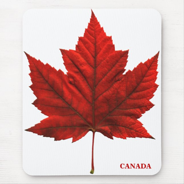 Rotes Kanada Ahornblatt Mousepad Kanadas Mousepad (Vorne)