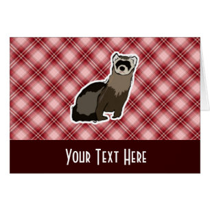 Rotes kariertes Frettchen