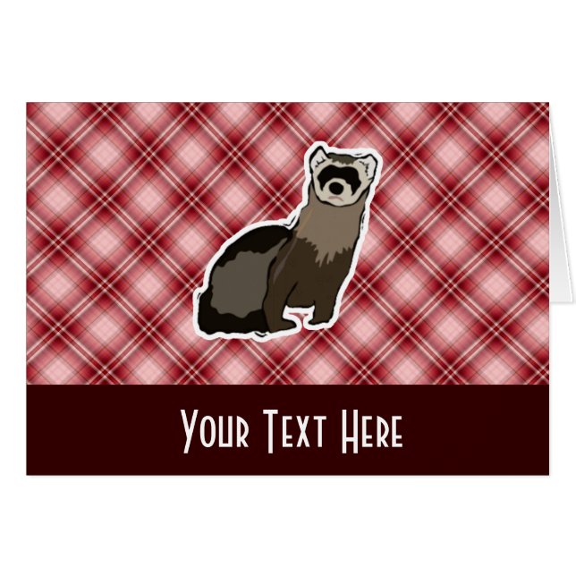 Rotes kariertes Frettchen (Vorderseite (Horizontal))