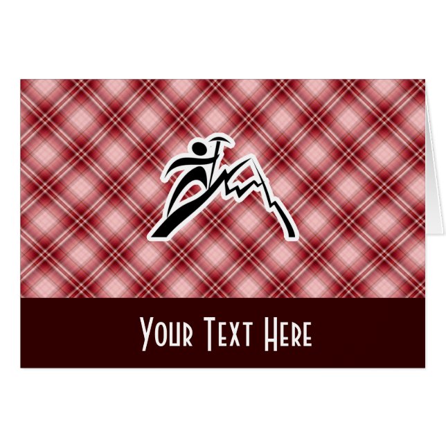 Rotes kariertes Gebirgsklettern (Vorderseite (Horizontal))