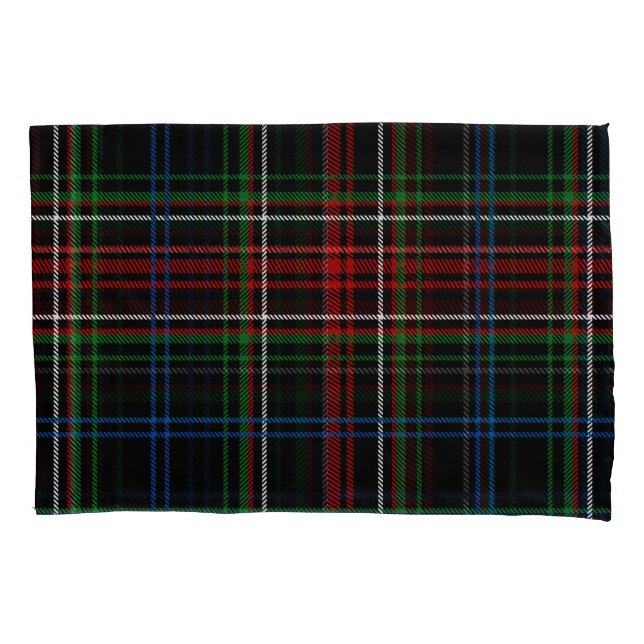 Rotes Kariertes Tartan-Muster Kissenbezug (Vorderseite)