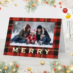 Rotes Karo Familien- und Freundschafts-Cozy Merry
