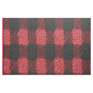 Rotes Karo-Gewebe Stoff