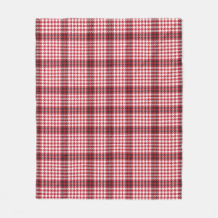 Rotes Karo-Karo-Tartan-Textur Fleecedecke