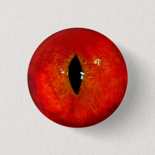 Rotes Katzenauge Button