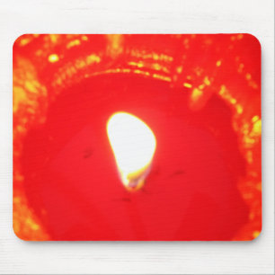 Rotes Kerzenlicht, Flamme, Kerze, Weihnachten-Lieb Mousepad