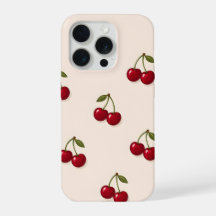Rotes Kirschenfrucht Retro-Muster