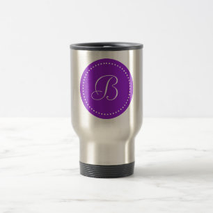 Rotes Kleeblatt für Monogramm, grün/weiß, Reisebecher