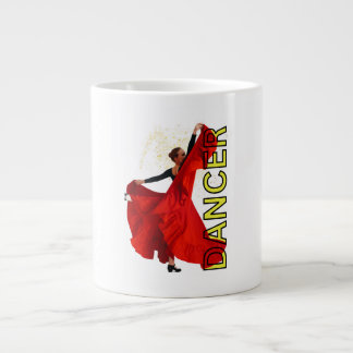 Rotes Kleidertanz für Frauen Jumbo-Tasse