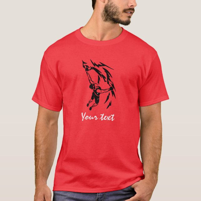 Rotes Klettern T-Shirt (Vorderseite)