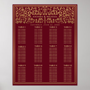 Rotes königliches mittelalterliches Schwert Hochze Poster