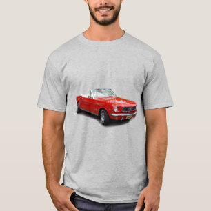Rotes konvertibles Shirt von 1966