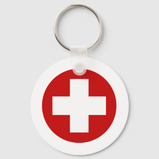 Rotes Kreuz Erholung Roundell Schlüsselanhänger