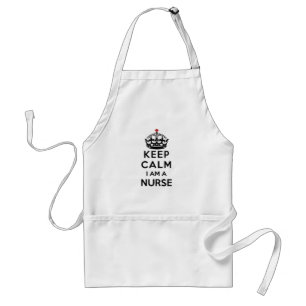 rotes Kreuz Krone Keep Calm Ich bin eine Krankensc Schürze