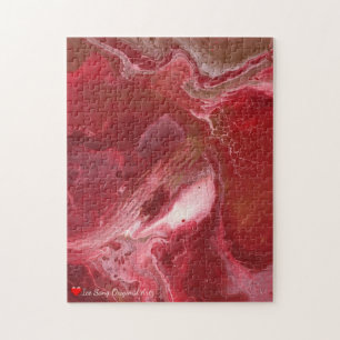 Rotes Kupfer Abstrakt Puzzle