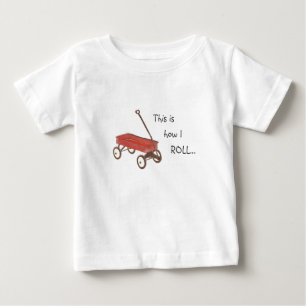 Rotes Lastwagen-Shirt Baby T-shirt