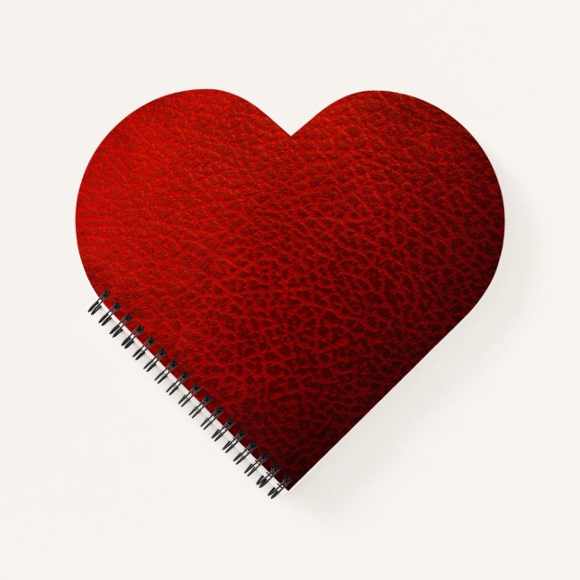 Rotes Leder Notizbuch (Vorderseite)