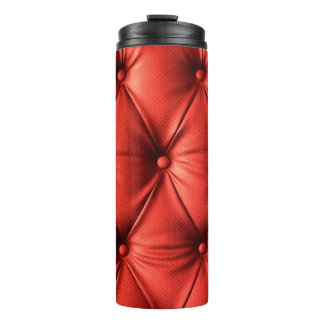 Rotes Leder, Textur Thermosbecher